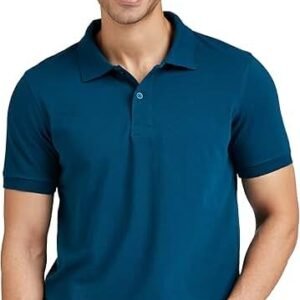 Men's Solid Cotton Rich Polo T Shirt | Collar Tshirts | Half Sleeves